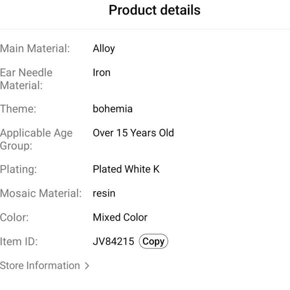 Boho retro style earrings - Picture 2 of 9